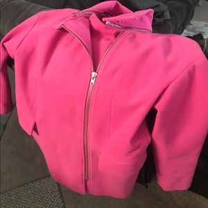 Jennifer Lopez Coat hHot Pink
